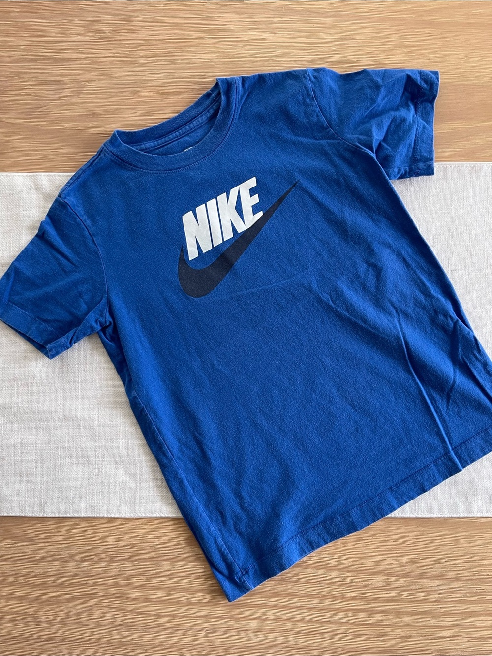 Nike Boys' Blue Logo Tee